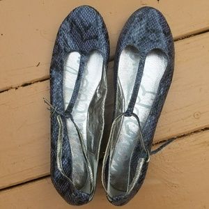 Sam Edelman purple snakeskin flats